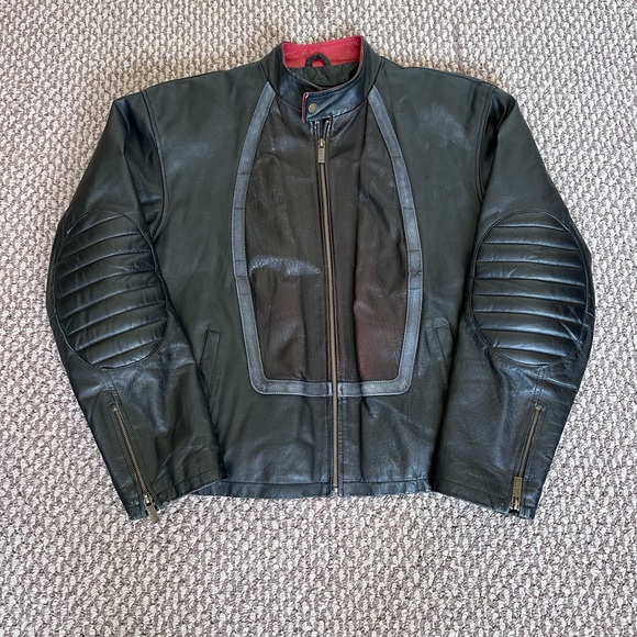 Vintage Wilda USA Leather Jacket Moto Biker Men’s XL Padding